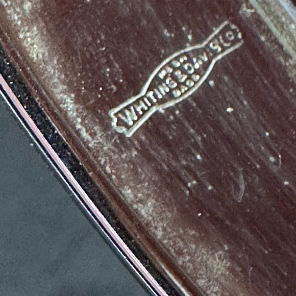 Whiting & Davis Silver tone Bangle Bracelet with Floral Grapevine Hinged  4363 - Picture 10 of 10